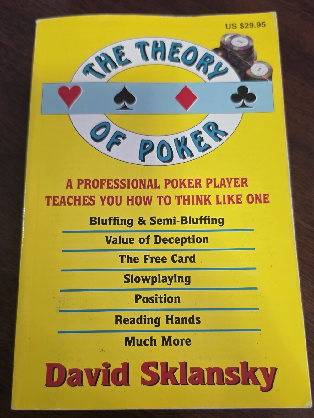 David Sklansky The Theory of Poker - Yellow Cover